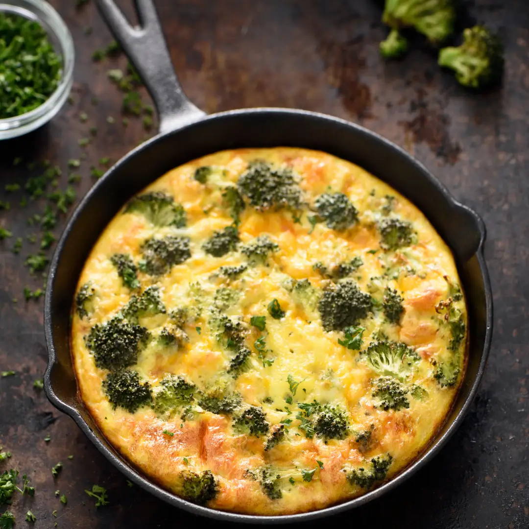 Summer Bites: Broccoli-Cheddar Frittata