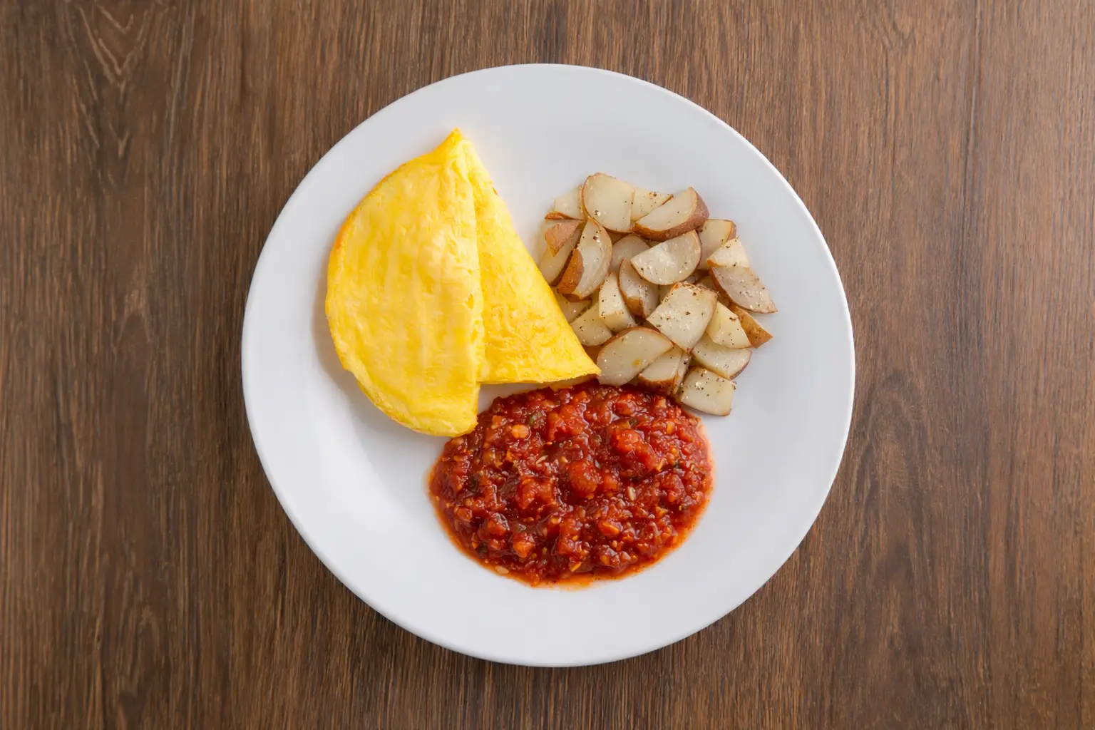 Cheese Omelet With Salsa
