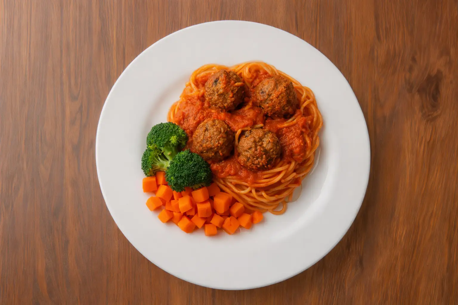 Spaghetti With Vegetarian Meatballs